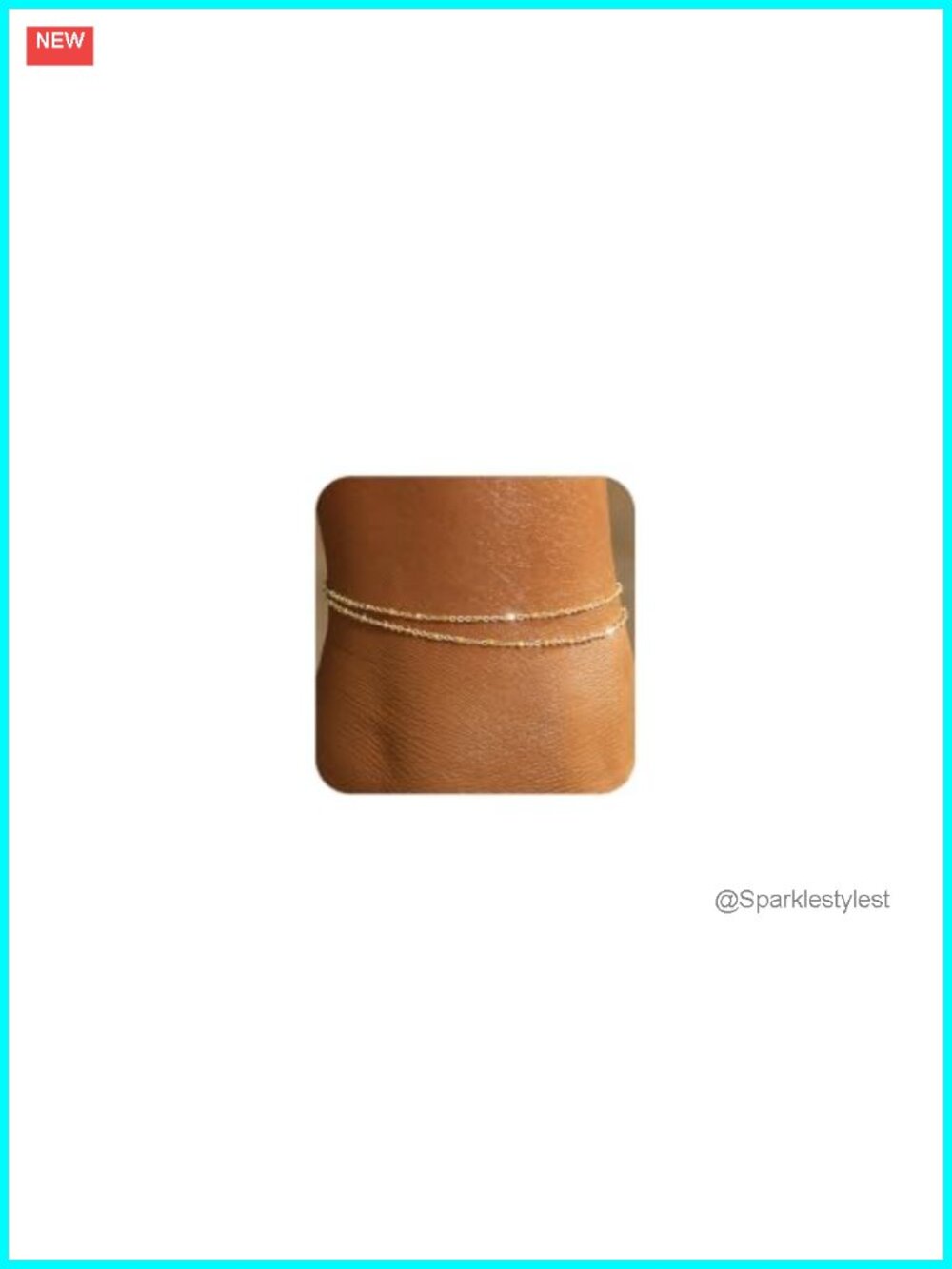 Layered Gold Plated Anklet Set Adjustable Chain Ankle Bracelets